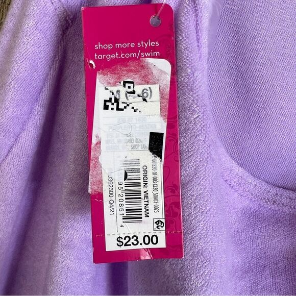 Xhilaration Medium Terry Cloth V-Neck Backless Tie Neck Dress New With Tags - Picture 6 of 8